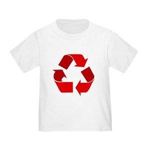 Red Recycle Logo - Recycle Symbol Toddler T-Shirts - CafePress