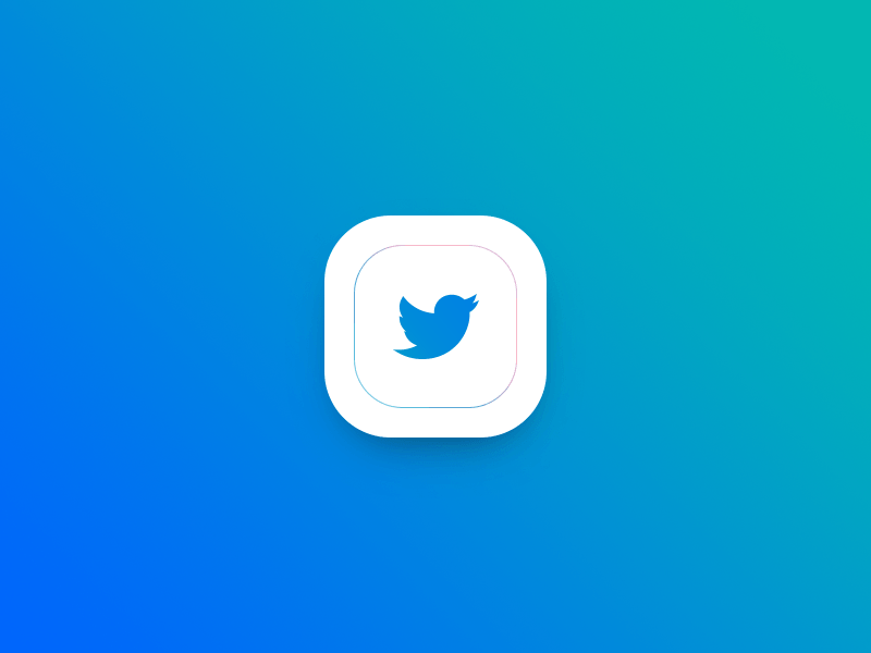 Tweet App Logo - Twitter Gradient App Icon by Marion Serenio | Dribbble | Dribbble