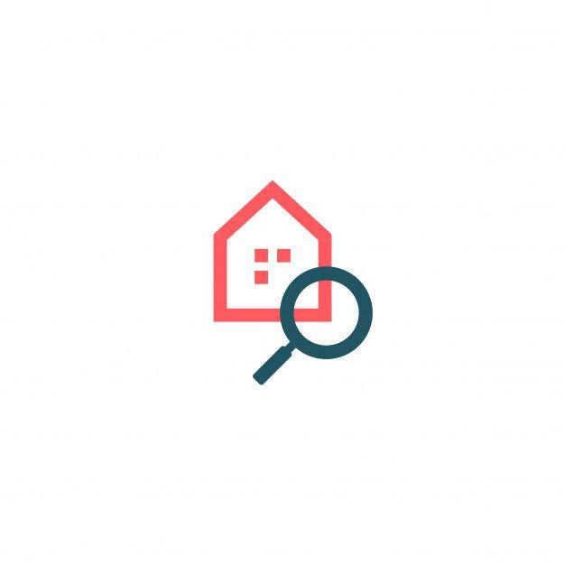 Search Logo - Home search logo Vector | Premium Download