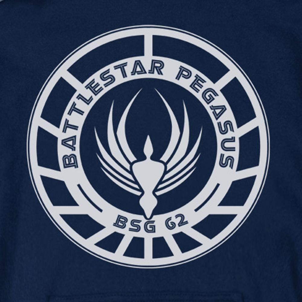 Battlestar Pegasus Logo - Battlestar Galactica Pegasus Badge Hooded Sweatshirt