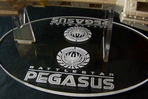 Battlestar Pegasus Logo - Battlestar Pegasus display stand Stands Direct