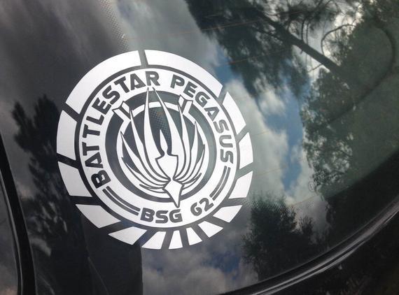 Battlestar Pegasus Logo - Battlestar Pegasus Logo Inspired Decal