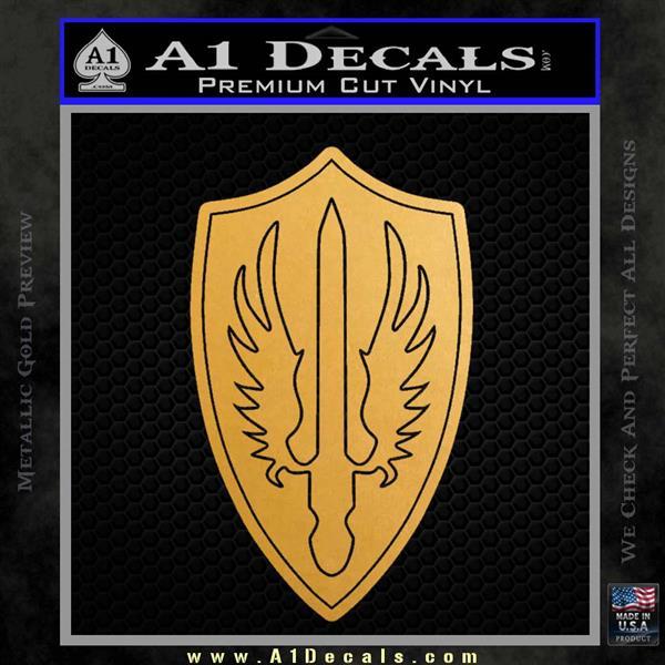 Battlestar Pegasus Logo - Battlestar Pegasus Wings Decal Sticker BSG » A1 Decals
