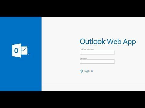 Outlook Web App Logo - Create and add an email signature in Outlook Web App - YouTube