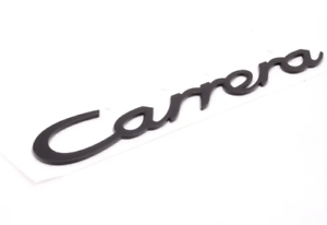 Carrera Logo - New Genuine PORSCHE Rear Black Engine Lid Carrera Logo Emblem