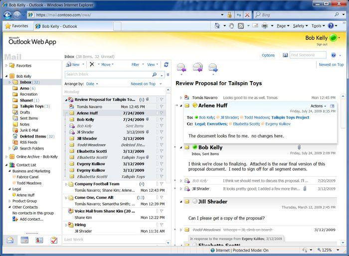Outlook Web App Logo - In Outlook Web App (OWA), what are the 