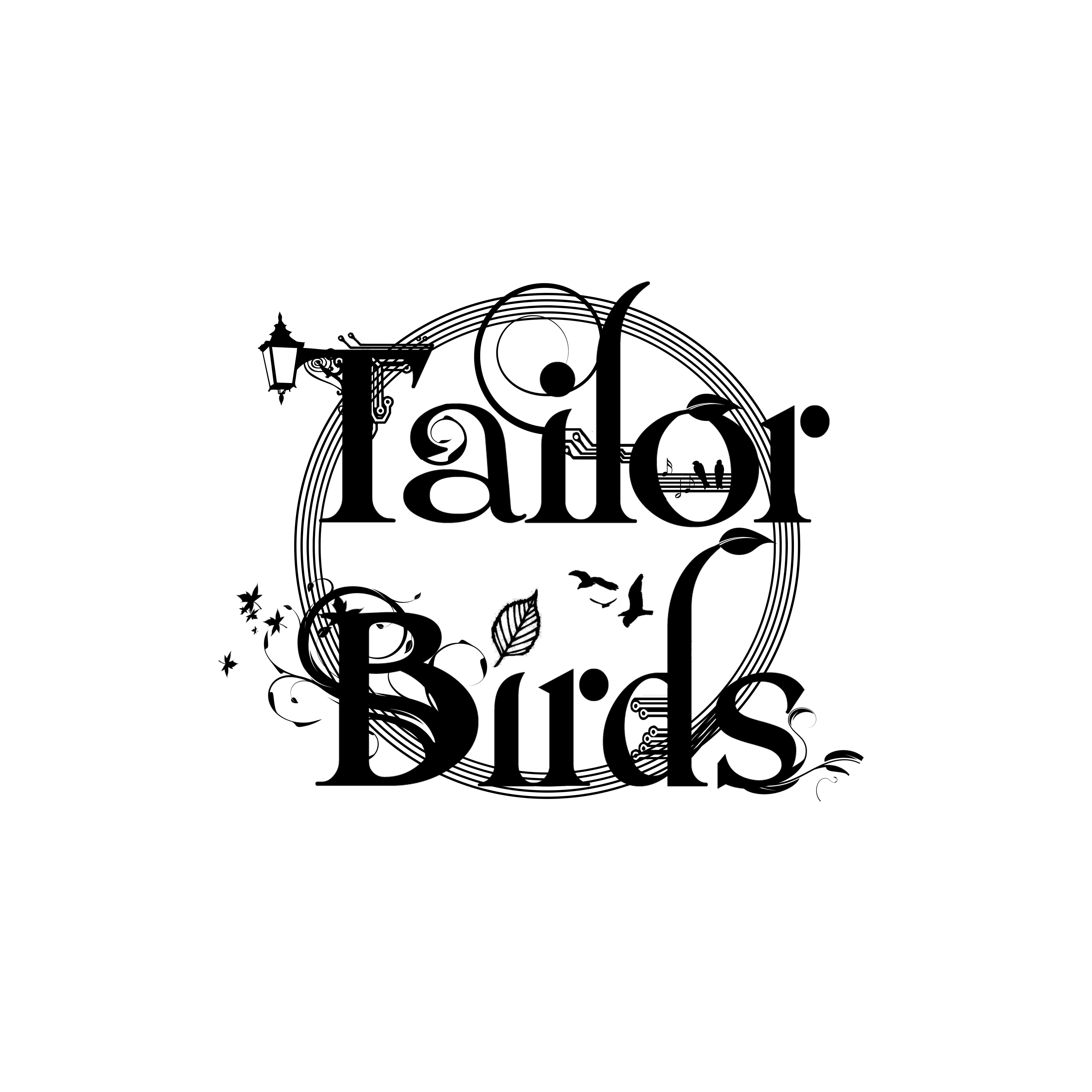 White Birds Logo - Tailor Birds Logo – Black On White Tailor Birds