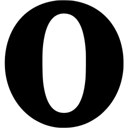 White Opera Logo - Black opera icon - Free black browser icons