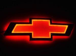 Red Light Logo - RED 5D LED Car Auto Tail Logo Light Badge Lamp Emblem For CHEVROLET ...