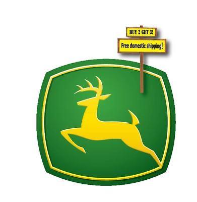 New John Deere Logo - JOHN DEERE LOGO Decal sticker green and yellow die cut 3.25x3.5 p160