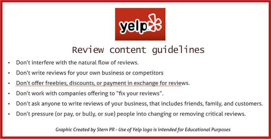 Write a Yelp Review Logo - Yelp Bans Business From Asking for Reviews | Stern PR Marketing Omaha