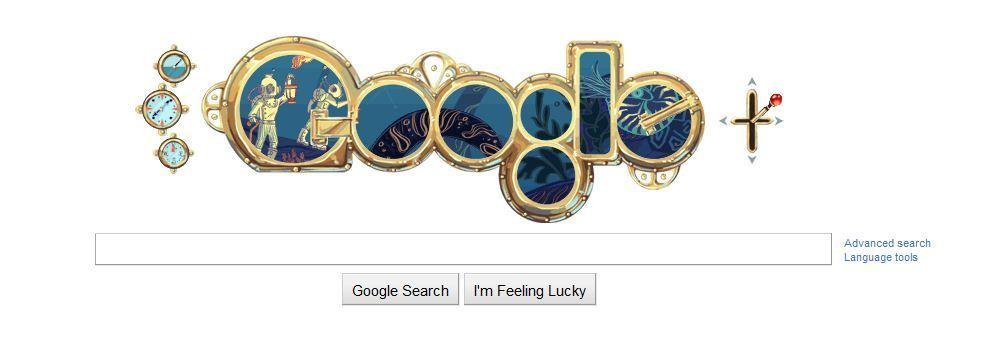 Best Google Logo - Jules Verne Google Doodle: Logo Honors Science-Fiction Writer ...