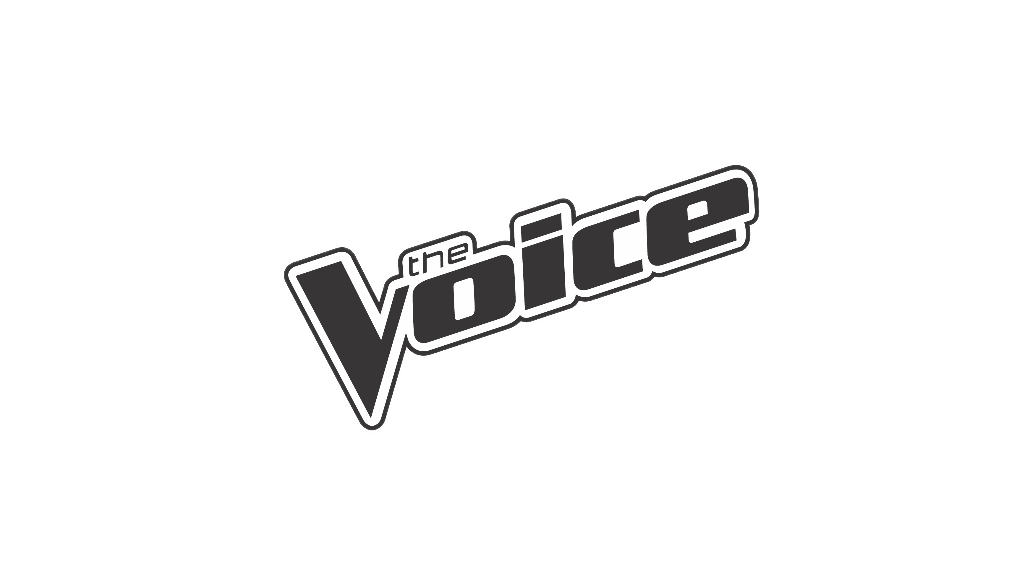 The Voice Logo - The Voice Logo Black and White transparent PNG - StickPNG
