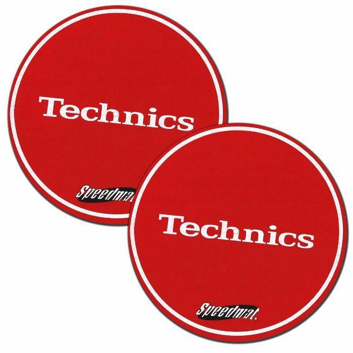 Red and White Logo - TECHNICS Technics Speedmats (red with white logo) vinyl at Juno Records.