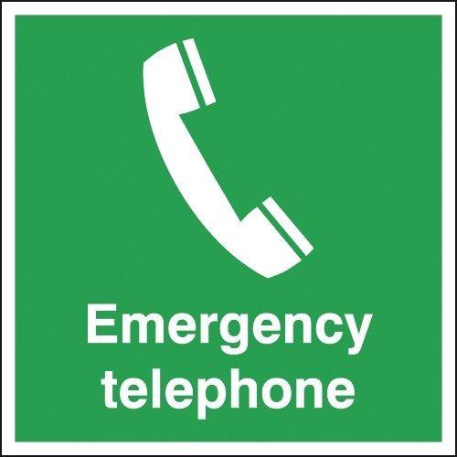 Telephone Brand Green Logo - Green and White Emergency Telephone Signs - Safetyshop