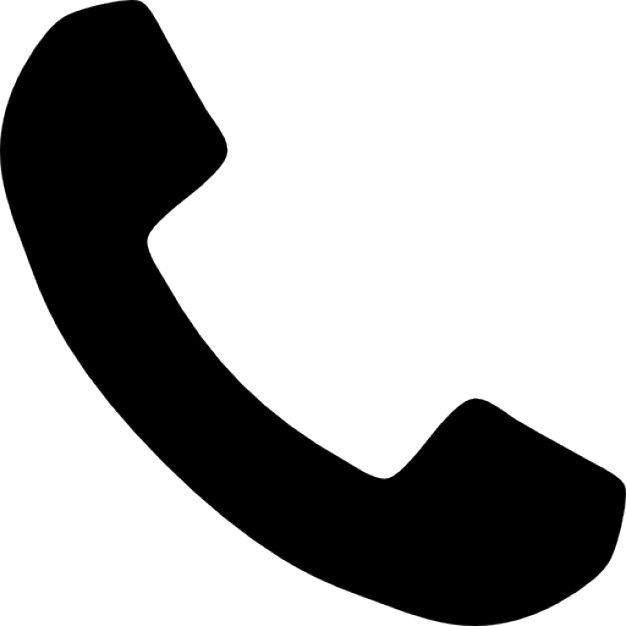 Phone Logo - phone logo telephone handle silhouette icons free download printable ...