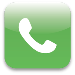 Telephone White with Green Logo - Cell Phone White Transparent Background Logo Png Image
