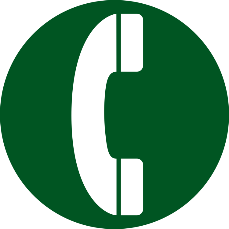 Telephone White with Green Logo - Telephone Clipart Logo For Free Download On YA Webdesign