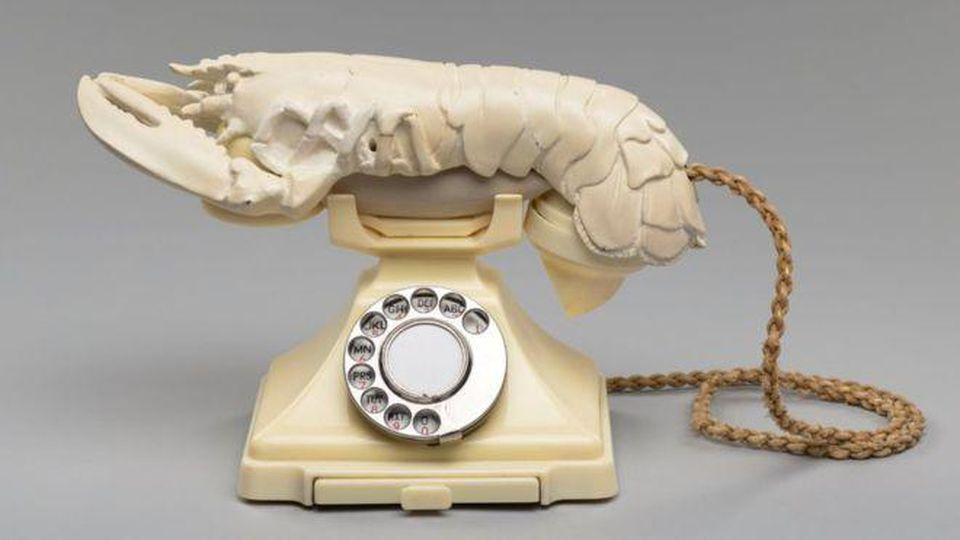 Telephone White with Green Logo - Surrealist Master Salvador Dalí's 'Lobster Telephone' Stays In ...