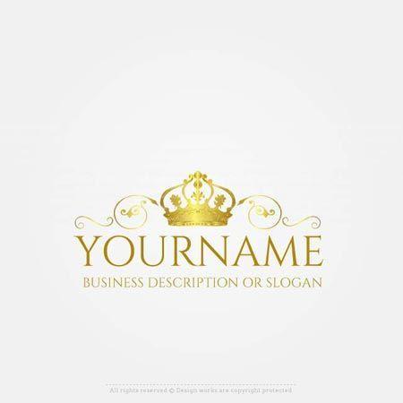 Gold Crown Logo - Online Gold crown logo design - Free crown Logo Maker