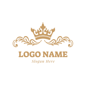 Golden Crown Logo - 50+ Free Crown Logo Designs | DesignEvo Logo Maker