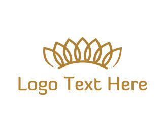 Gold Crown Logo - Golden Logo Designs. Make Your Own Golden Logo
