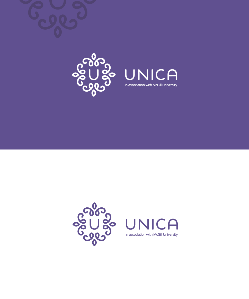 Floral Blue U Logo - Unica - fertility clinic logo design | Deividas Bielskis