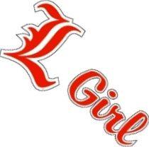 Red L Logo - Louisville Cardinals Die Cut U of L Cards Red L Girl Logo Decal
