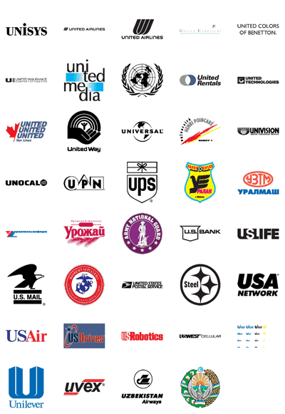U Company Logo - Free Vector Logos: Famous Company Logos and Trademarks – Letter U ...