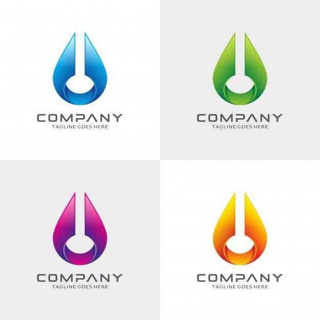 U Company Logo - Abstract modern logo design template for your company, water logo