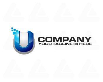 U Company Logo - Ready made Logo: Tech U pixel