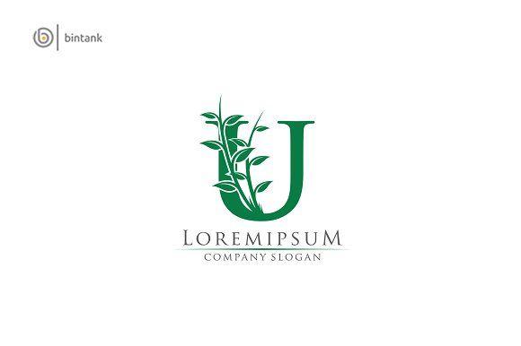 U Company Logo - Green U Letter Logo Logo Templates Creative Market