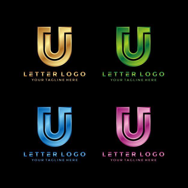 U Symbol Logo - Abstract letter U luxury logo design Vector