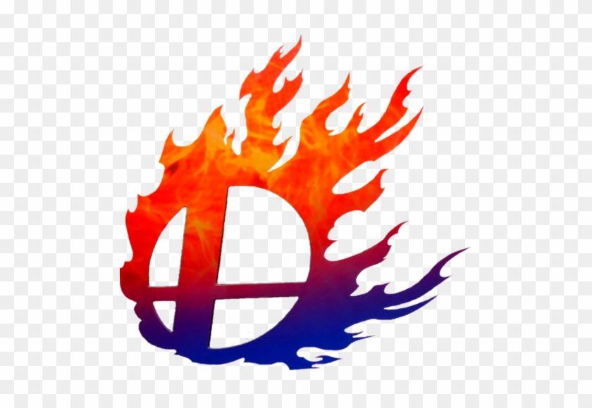 U Symbol Logo - Default Super Smash Bros Wii U Symbol On Fire Png By Smash