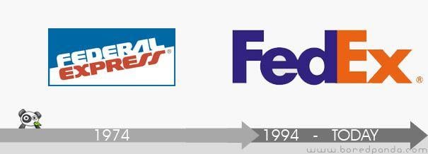 First Federal Express Logo - 21 Logo Evolutions of the World's Well Known Logo Designs | Bored Panda