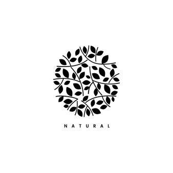 Black and White Leaf Logo - Floral Logo Vectors, Photos and PSD files | Free Download