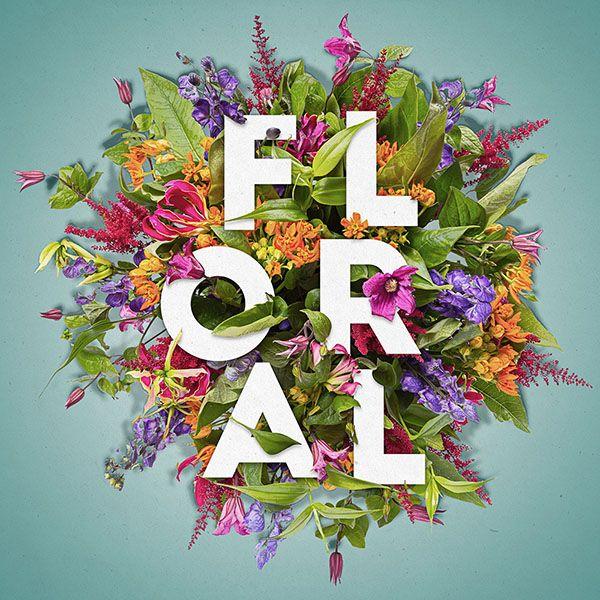 Flowered U Logo - How to Create a Layered Floral Typography Text Effect in Adobe Photoshop