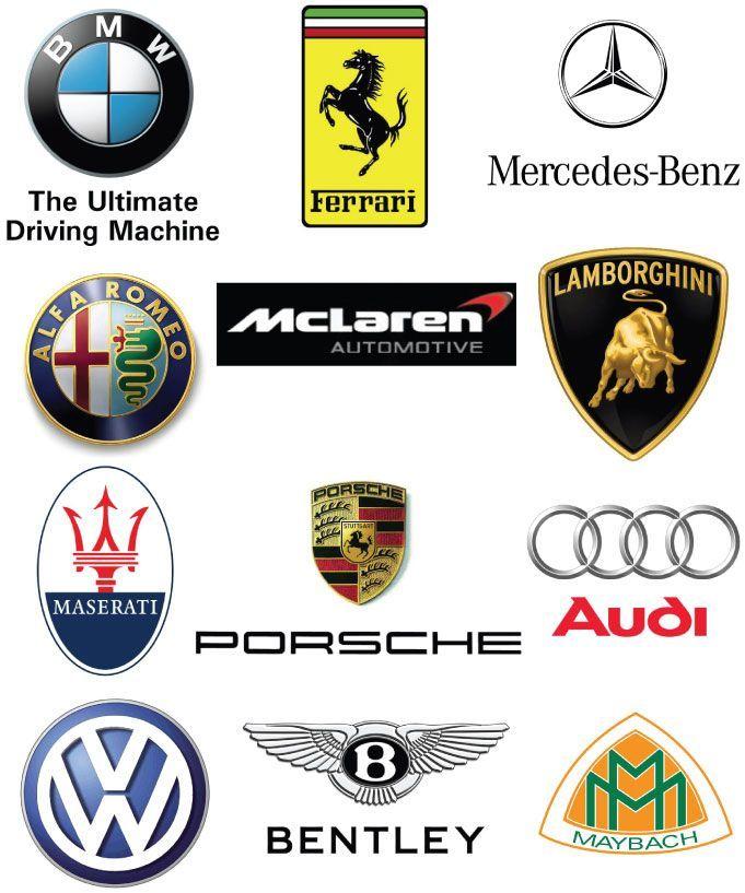 Exotic European Car Logo - car logos european marques vector car logo daquan car logo | Car ...