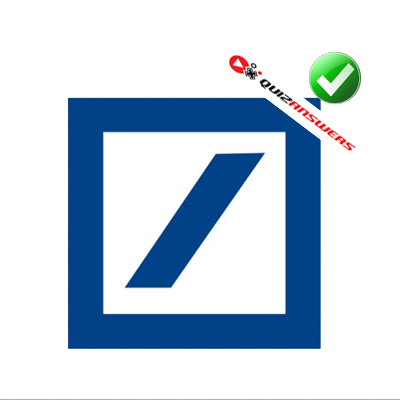 Square White with Blue Rectangle Logo - Blue square Logos