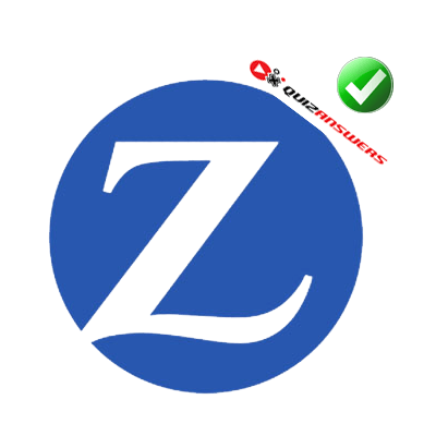 White and Blue Z Logo - Blue Circle White Z Logo - Logo Vector Online 2019