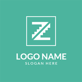 White and Blue Z Logo - Free Z Logo Designs. DesignEvo Logo Maker