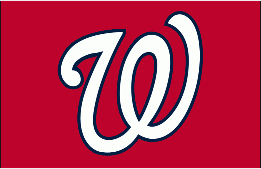 Blue and White w Logo - Washington Nationals Cap Logo - National League (NL) - Chris ...