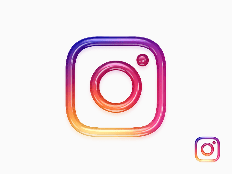New Instagram Logo - New Instagram 3D Logo / App Icon by LiveWordPressHelp.com. Dribbble
