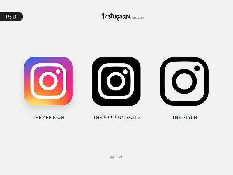 Small Instagram Logo - Instagram Logo - Free PSD by Ghenaat | Dribbble | Dribbble