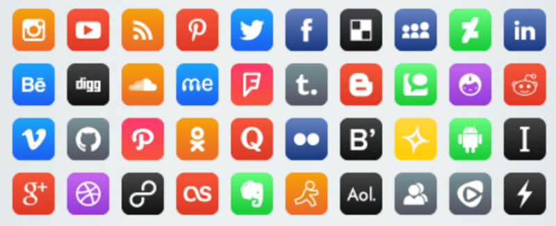 Social Media Square Logo - 54 Beautiful [Free!] Social Media Icon Sets For Your Website