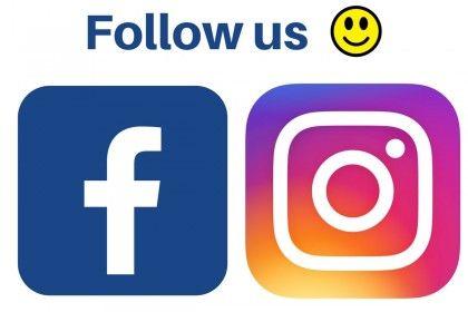 Follow Us On Instagram Logo - Keep in touch on Facebook and Instagram - The Lime Kiln