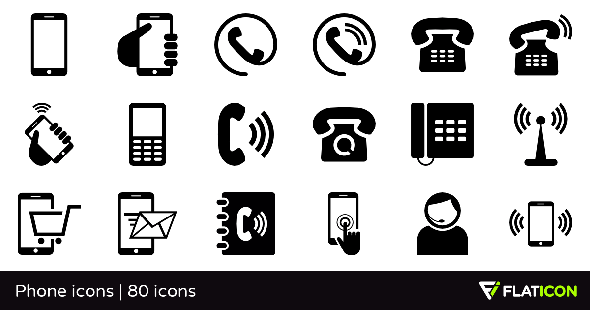 Mobile Icon Logo - Phone icons 80 free icons (SVG, EPS, PSD, PNG files)