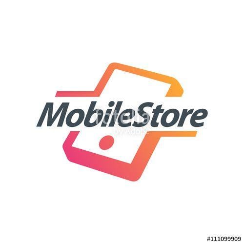 Phone Logo - Mobile Phone Logo. Creative Design. Mobile accessories Stock image