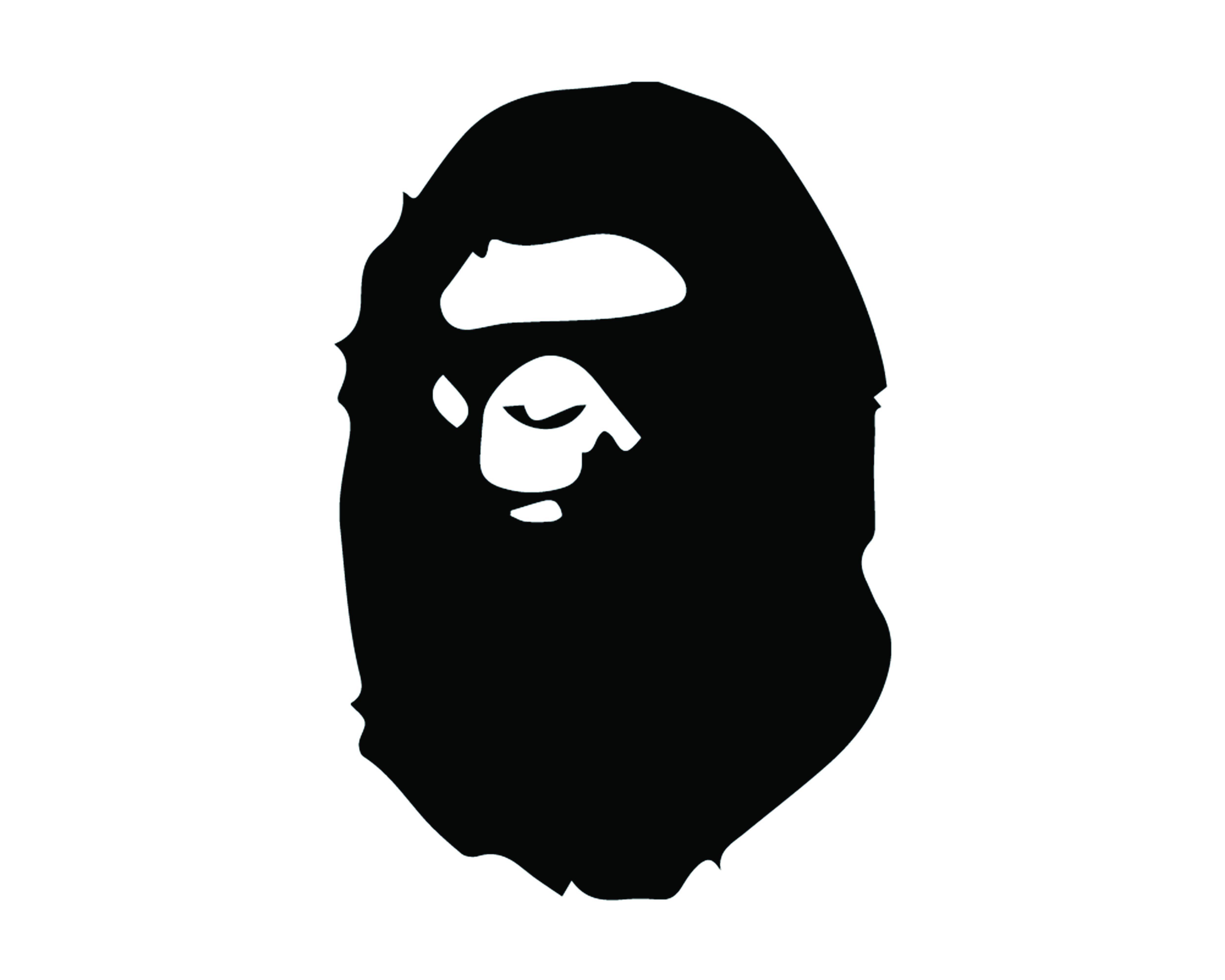 Bathing Ape BAPE Logo - A BATHING APE FACE LOGO VINYL PAINTING STENCIL SIZE PACK *HIGH ...