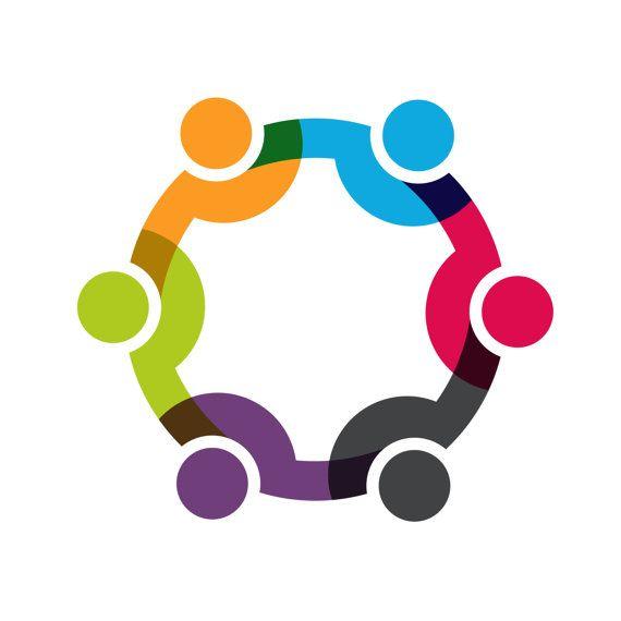 Social Logo - Custom Logo Design Premade Logo Social people network. Concept for a ...